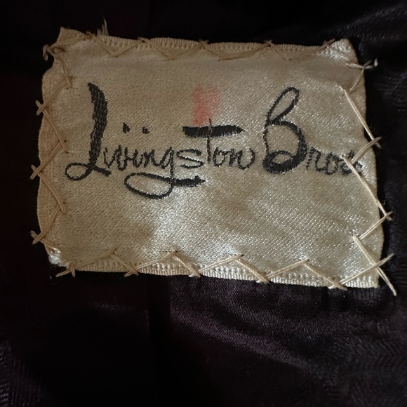 Vintage 60s Borgazia Double Breasted Black Faux Fur Coat w/ Gold Buttons - Picture 17 of 17